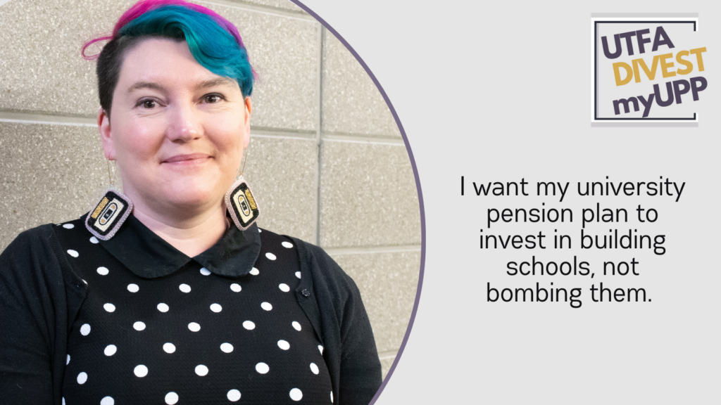 Picture of white woman with pink and blue hair wearing a polka-dotted dress.